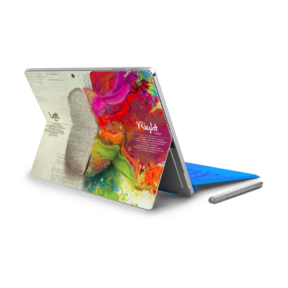 GOOYIYO для Micro Surface Pro 4 5 виниловая наклейка на заднюю часть планшета панель с левым и