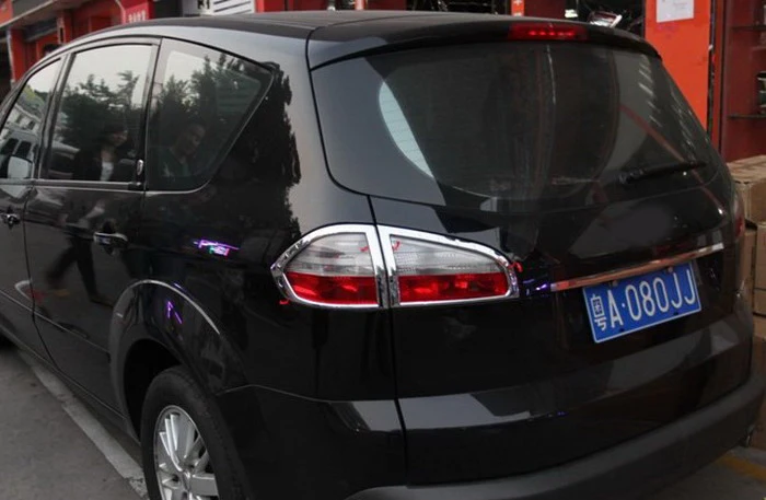 

abs Chrome Tail Light Lamp Cover for Ford S-MAX SMAX 2007 2008 2009 2010-2012