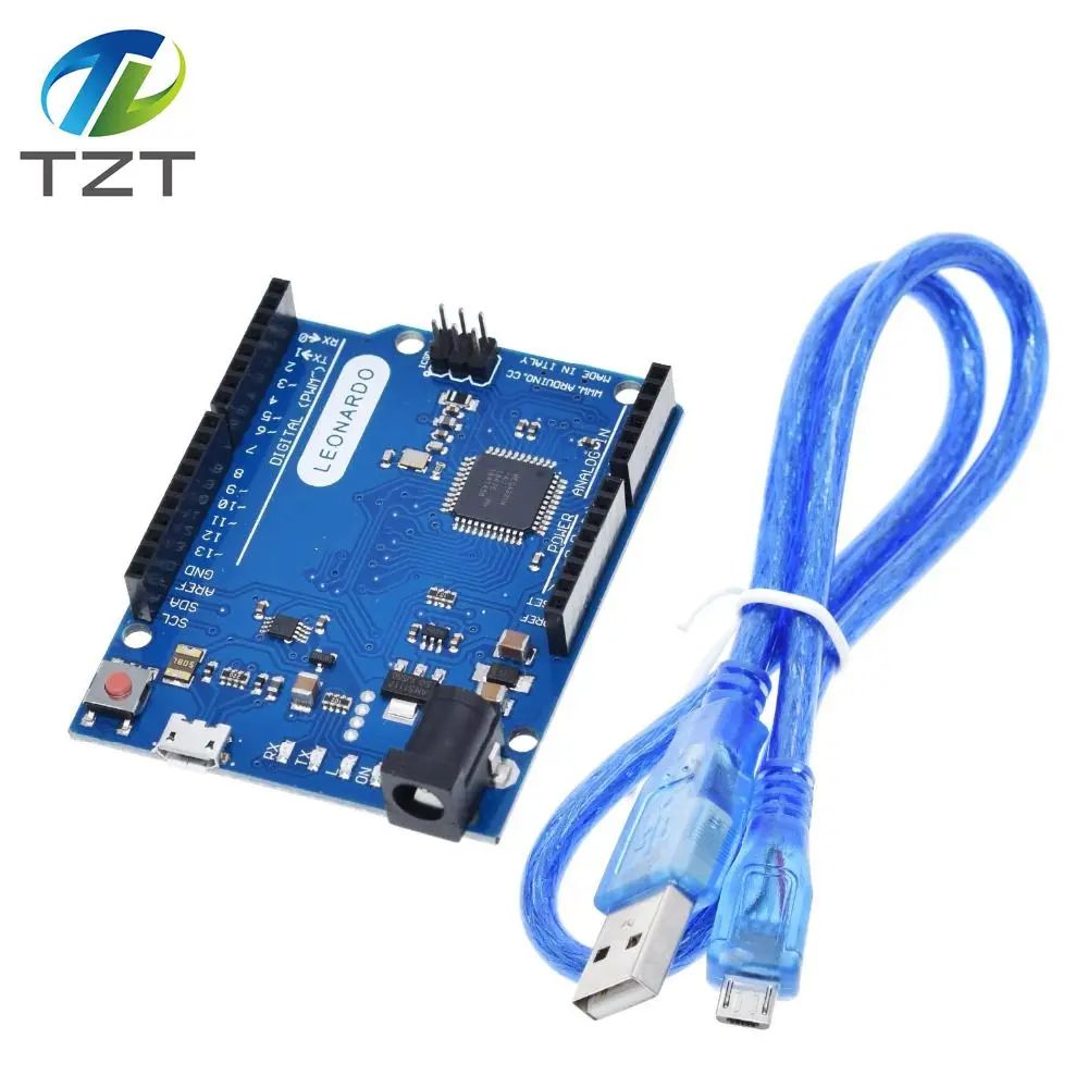 Макетная плата Leonardo R3 с микроконтроллером Atmega32u4 макетная USB кабелем совместимая