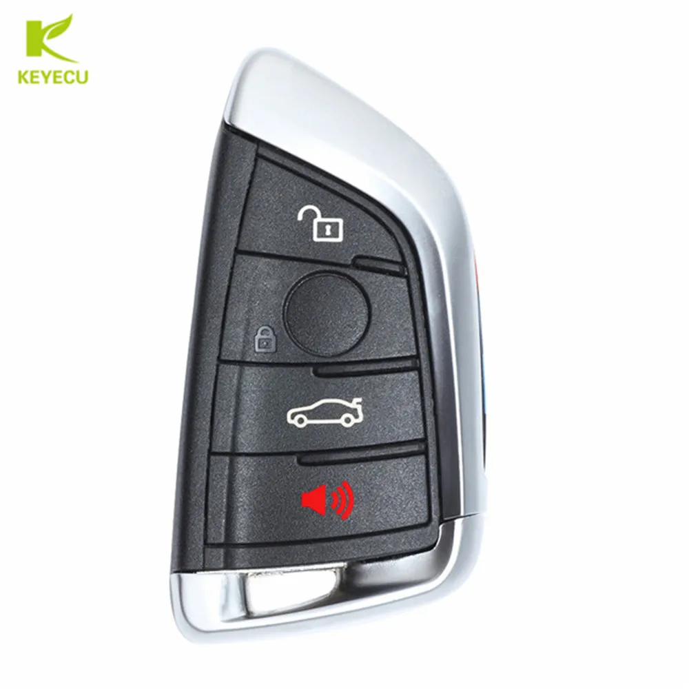KEYECU Новый дистанционный Автомобильный ключ 4 кнопки 433 МГц для BMW X5 X6 2014 2016 FCC: NBGIDGNG1