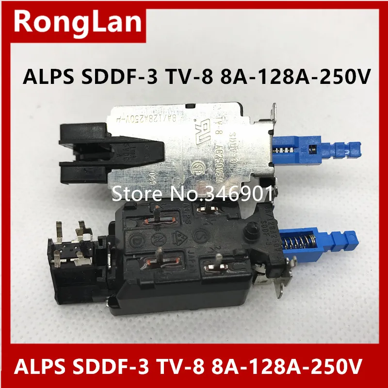 [SA]ALPS power switch выключатель питания SDDF 3 8A 128A 250V 10 шт./лот|power off switch|power switching modulepower supply |