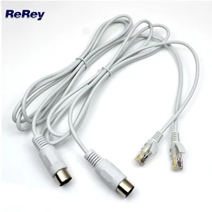 Сменный кабель для вакуумной чашки, 180 см, 8 сердечников, с хрустальной головкой, для EMS, микротоковая вибрация, 2 шт.