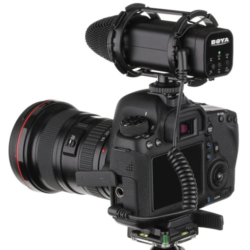 BOYA BY V02 3 5 мм Jack стерео X/Y компактный конденсаторный микрофон для DSLR видео Камера
