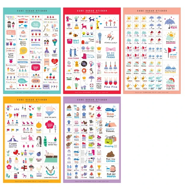 Наклейка с забавными дневными и погодными условиями для вашего планировщика или