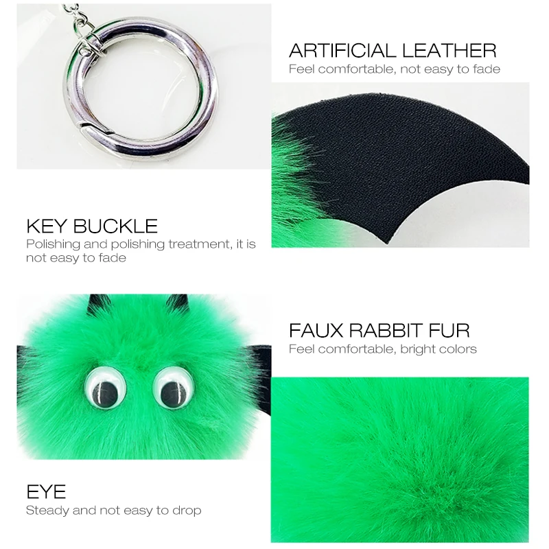 Летучая мышь плюшевый брелок сумка подвеска с помпоном милые женские сумки