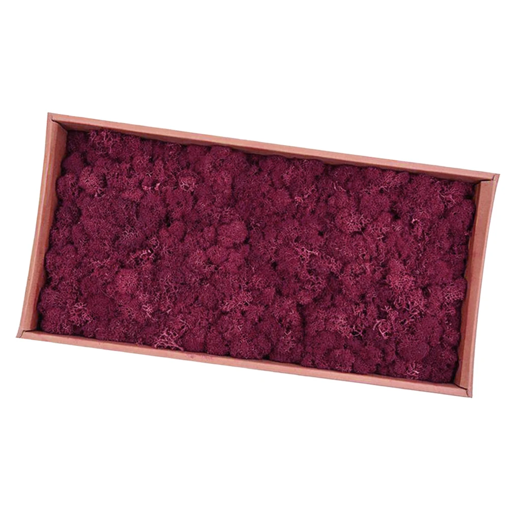 Purple Искусственный натуральный сушеный мох для цветов травяная корзина растение для домашнего сада Гирлянда Свадебная вечеринка украшения для самодельного изготовления - Цвет: Purple