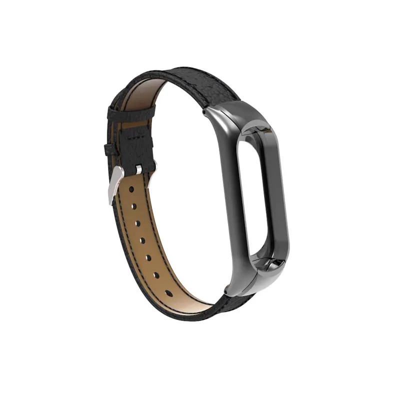 Teamyo mi Band 3 Ремешок Браслет из натуральной кожи для xiaomi mi band 3 Смарт-часы браслет аксессуары ремешок браслет mi Band 3