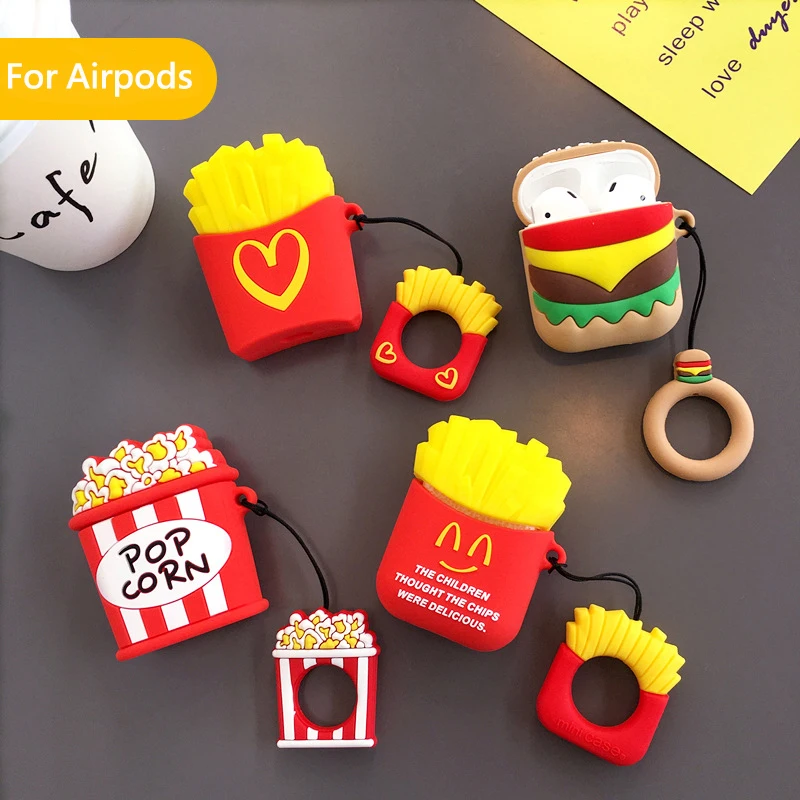 Чехол для AirPods 3D с мультяшным рисунком защитный чехол беспроводных наушников