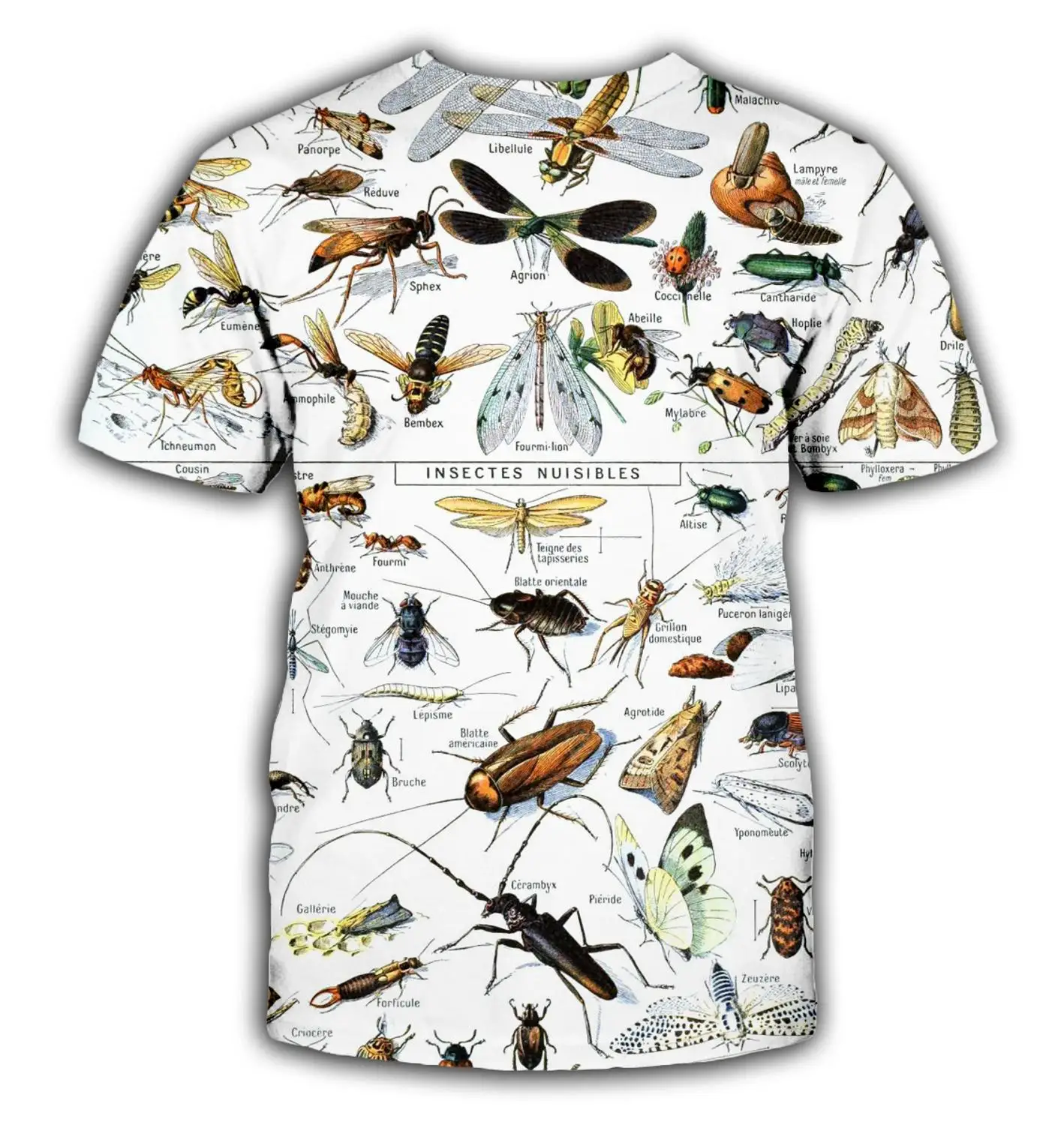 

PLstar Cosmos Fashion Men t shirt Retro Style pattern Butterfly All insect 3D Print Unisex t-shirt summer streetwear Casual tees