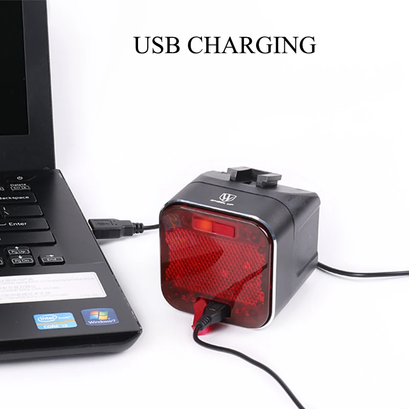 Велосипедный задний динамик с Bluetooth USB Перезаряжаемый велосипедный фонарь