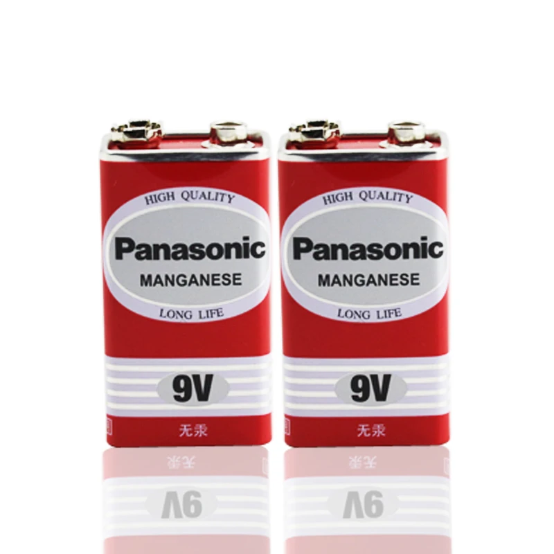 4 шт./партия, Panasonic Greencell типа PP3 6F22 6LR61 MN1604 9V Блок Heavy Duty сотовый Батарея
