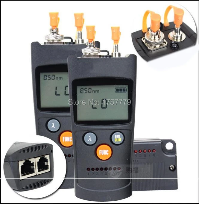 Параметры 4 в 1 волоконно-оптический измеритель мощности шесть источников волны
