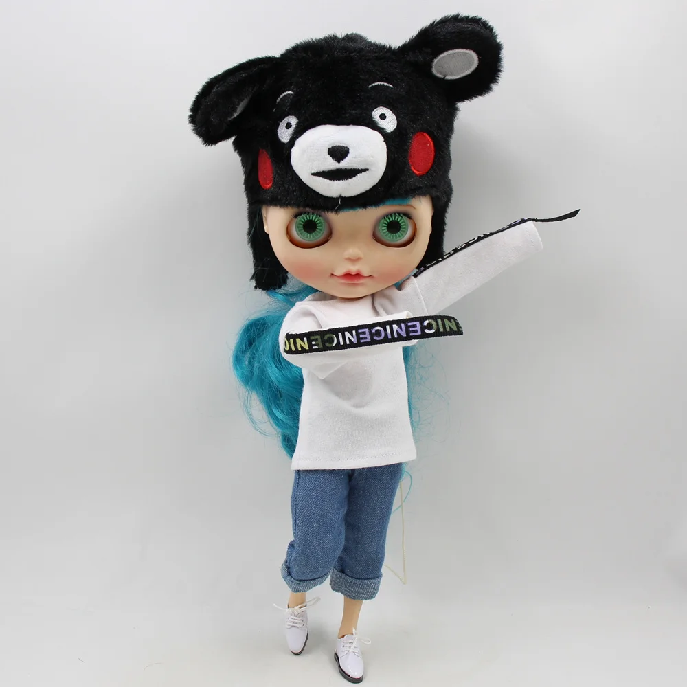 Одежда для куклы Blyth рубашка оверсайз в стиле хип-поп костюм шарнирной icy dbs 1/6 |