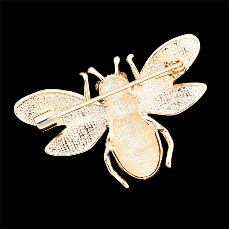 OBN модная шикарная брошь Abeille Золотое насекомое мед пчела Брошь Стразы для женщин ювелирные изделия