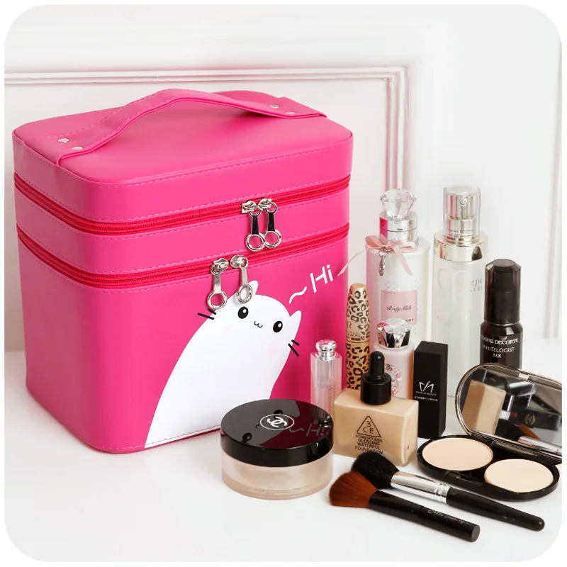 Настольная или портативная дорожная сумка для хранения косметики шкатулка