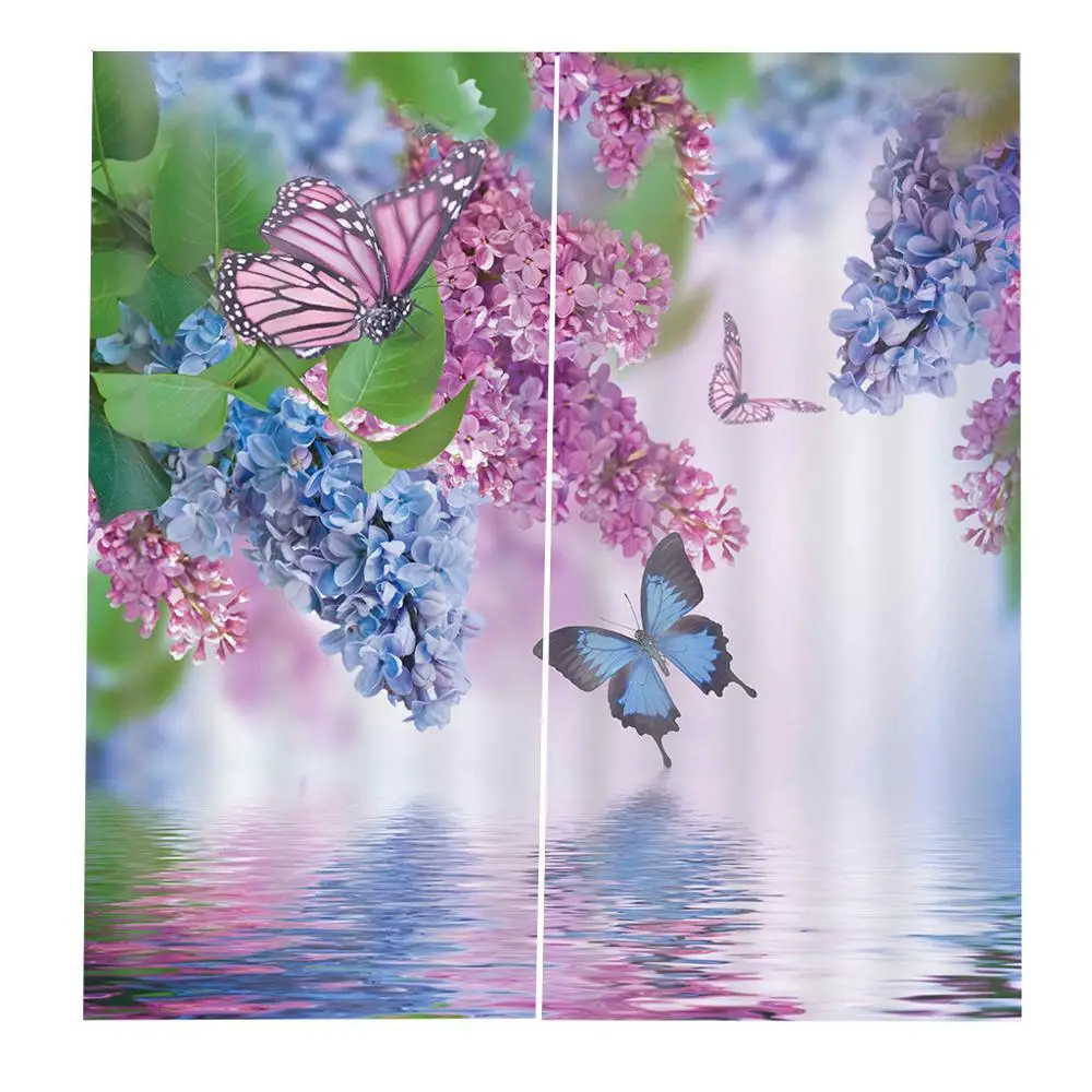 Роскошные затемненные 3D оконные шторы для гостиной спальни цветочные