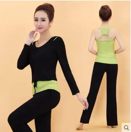 2015 новый йога костюм большой код значительно тонкий фитнес женщины осень и зима 3