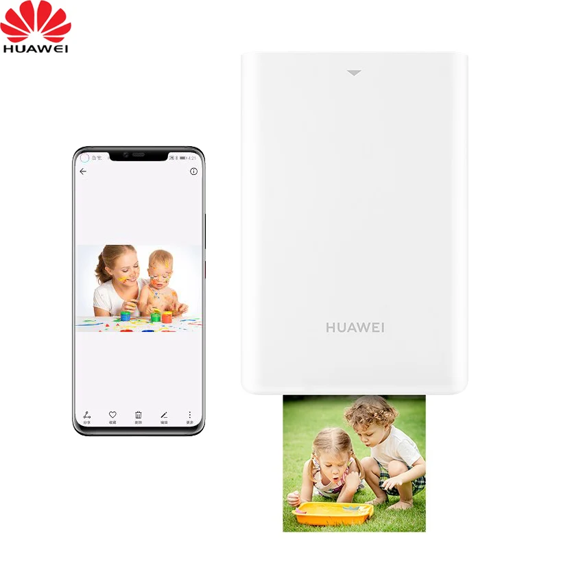 Новинка! JEPOD оригинальный huawei Портативный фотопринтер Bluetooth 5 1 AR Zink Красочные 300