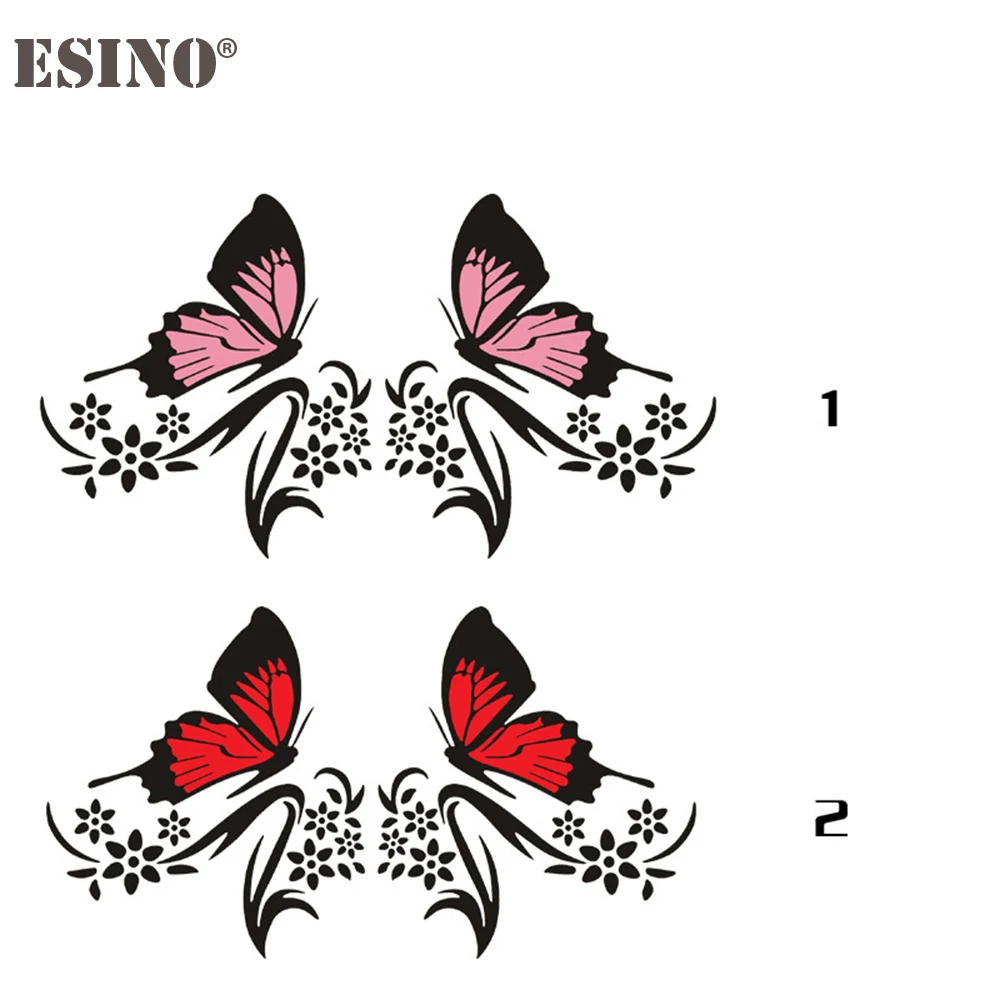 2 x Новый дизайн мультяшная бабочка цветок креативная Авто декоративная наклейка