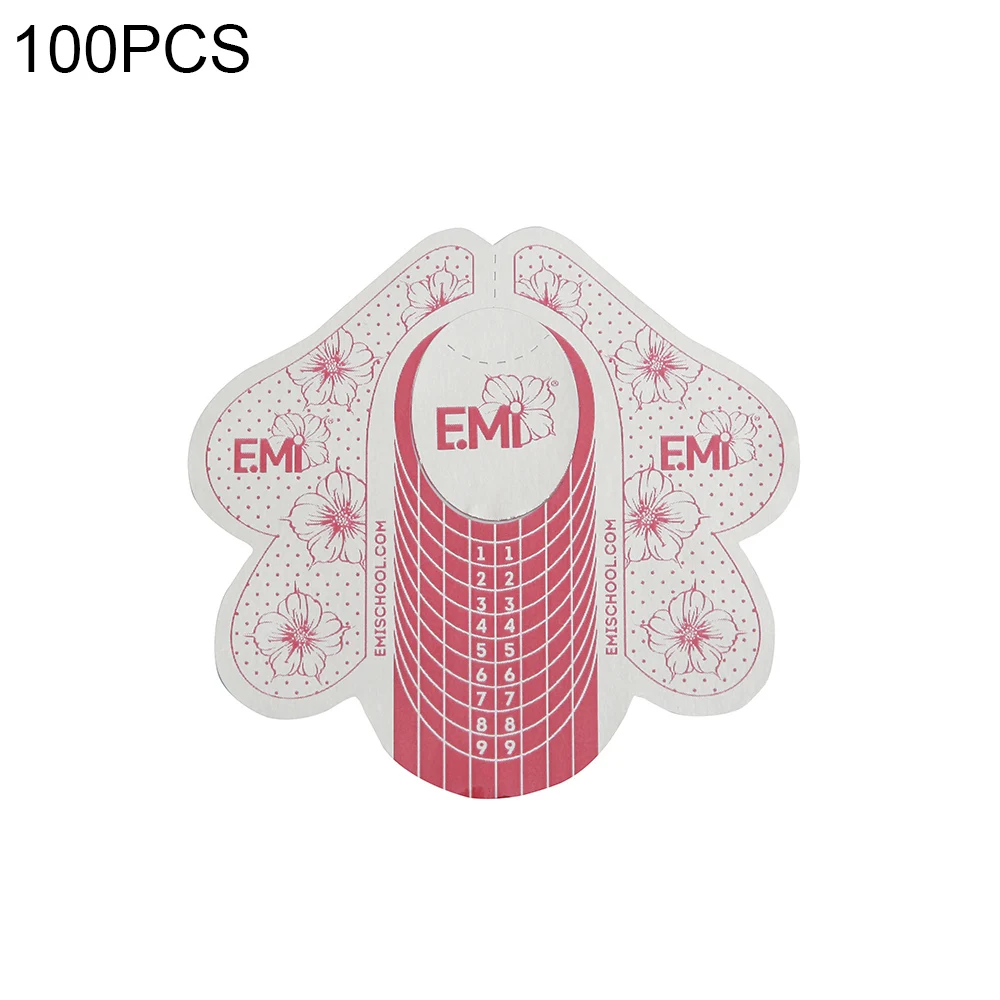 100 шт/рулон для дизайна ногтей форма наращивания бумажный лоток ложный