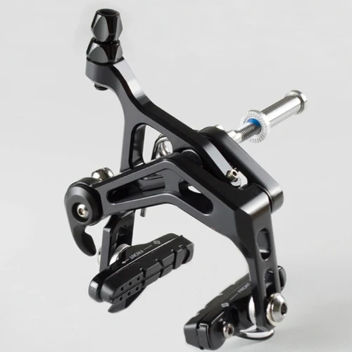 Front Caliper Brake Дорожный велосипед велосипедный суппорт тормоза CNC Сверхлегкий Алюминиевый Дорожный велосипед из сплава C тормоза 39-51 мм двойные поворотные суппорты тормоза 305 г/ - Цвет: Front Caliper Brake