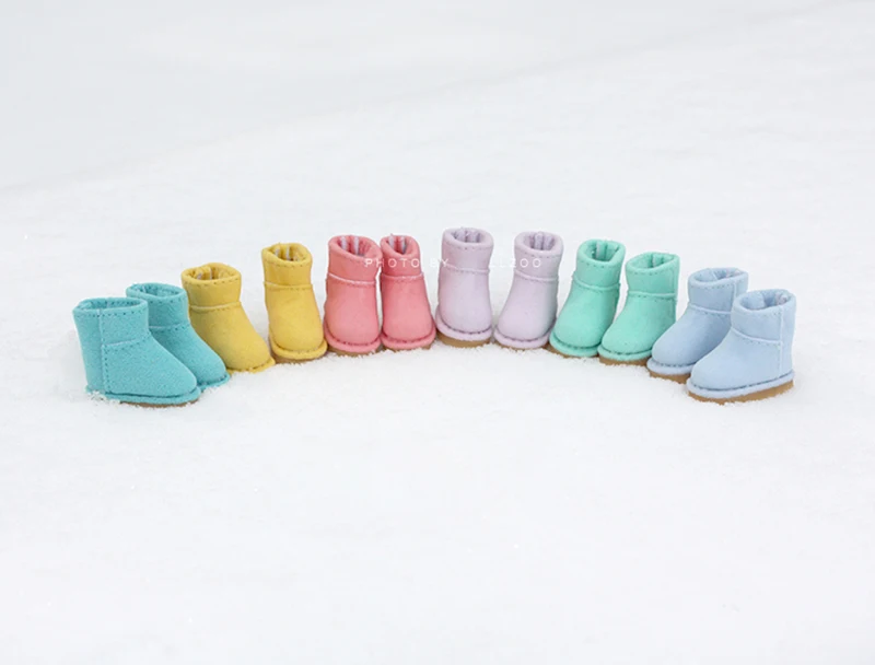Зимние ботинки Blyth Macaron 1 пара симпатичная обувь для кукол Azone Dal mmmk Lati JB OB24 Holala 1/6