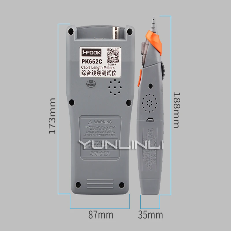 Многофункциональный тестер сетевого кабеля длины с ЖК дисплеем точки останова