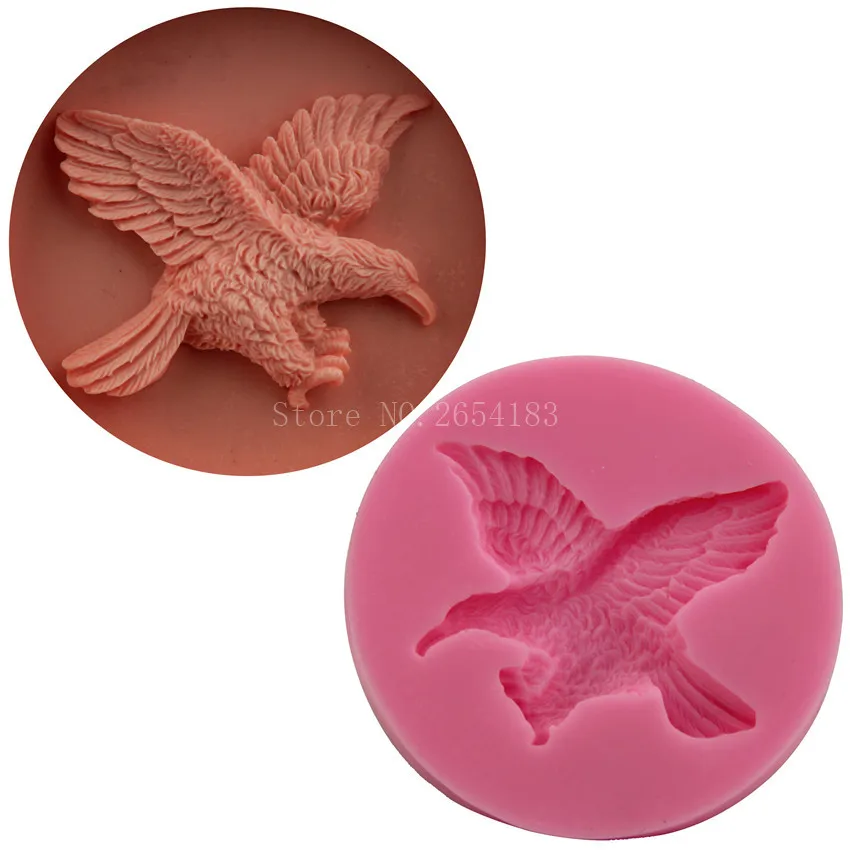 

Animal eagle bird Silicone Fondant Soap 3D Cake Mold Cupcake Jelly Candy Chocolate Decoration Baking Tool Moulds FQ2245