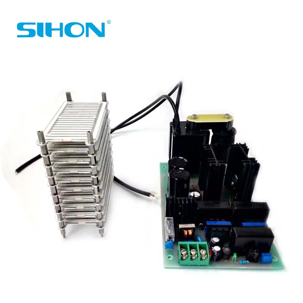 

80g/h 110v/220v 304 Stainless Steel Ozone Ceramics Plates 10 Layers with Power Supply for Air Ozone Generator Purifier