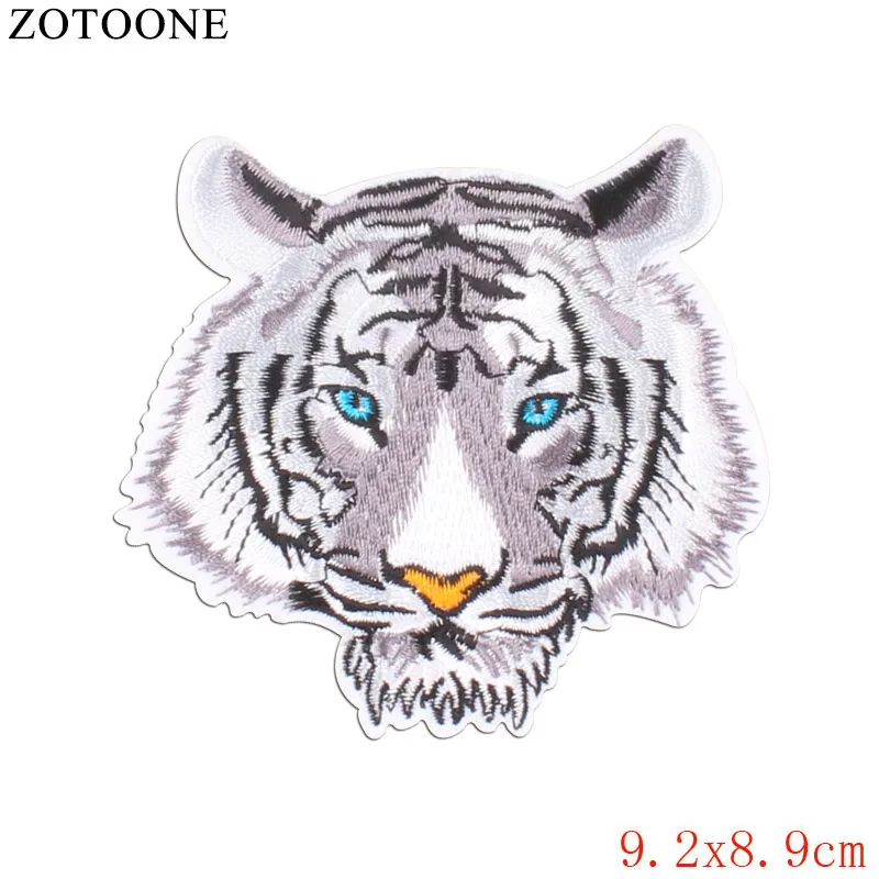 ZOTOONE нашивка с животными Волк тигр наклейки сделай сам утюжок на одежду