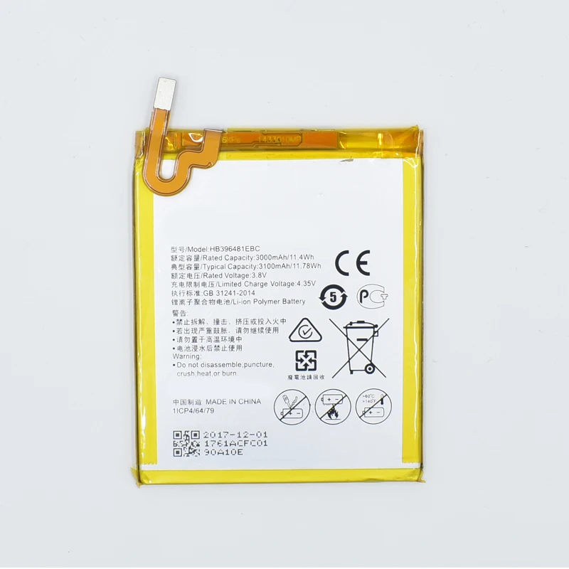 Оригинальный запасной аккумулятор Hekiy HB396481EBC для Huawei Ascend G7 Plus / G8 G8X Honor 5A 5X Maimang 4 3000