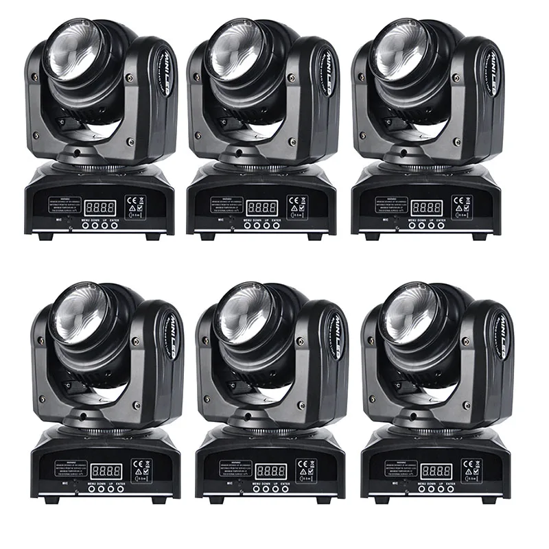 preço 6 Pçs/lote Hot Sale 10 W Cree RGBW Mini LED Feixe Movendo A Cabeça De Lavagem Double Face DMX512 Disco Party DJ Efeito De Iluminação De Palco De Casamento