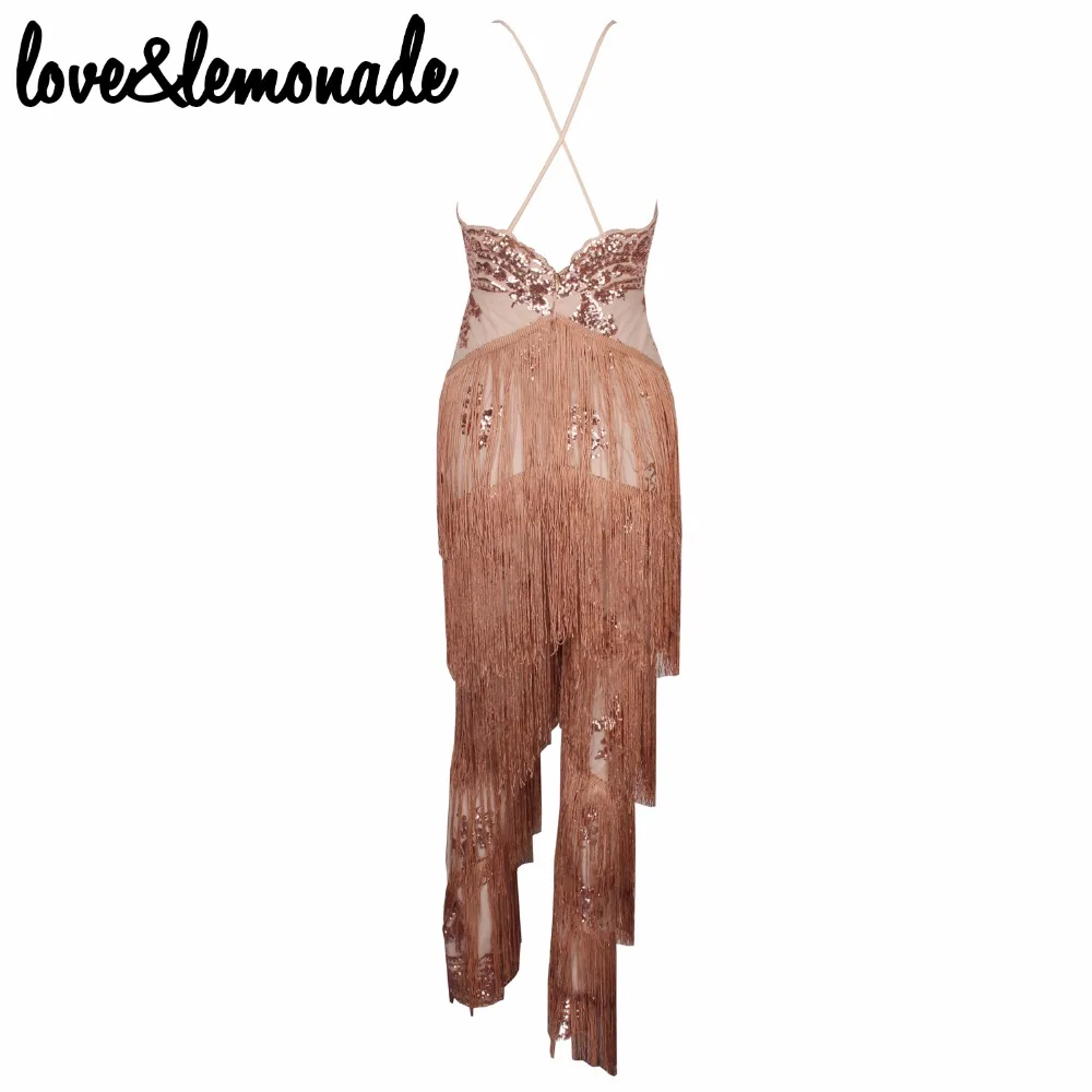 Комбинезоны с v-образным вырезом и кисточками Love &amp Lemonade TB 9900 | Женская одежда