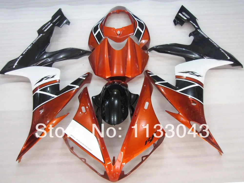 

Injection moldOrange black white ABS fairing kit for Yamaha YZF R1 04 05 06 YZF-R1 04-06 YZF1000 YZF R1 2004 2005 2006 #7q7g Fai