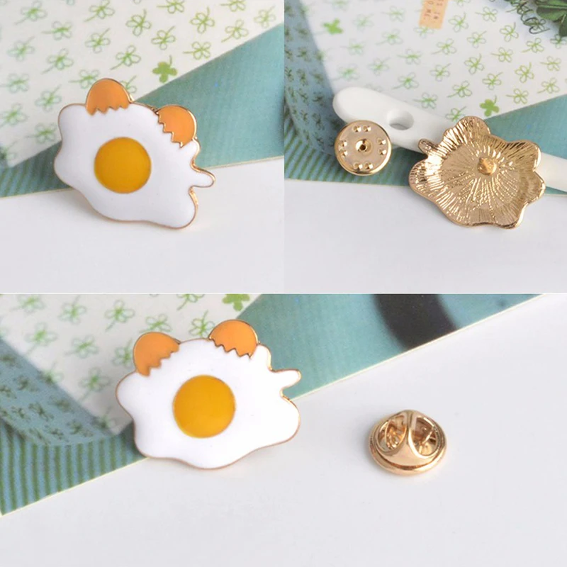 

QIHE JEWELRY Funny Food Pins Collection Pizza Avocado Sushi Toast Breakfast Fruit Junk food Badges Brooches for Food Lover