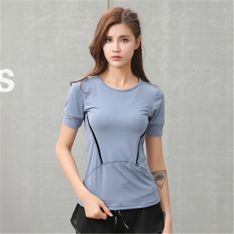 Workout Tops for Women Sport Shirt Fitness Clothing Athletic Gym Shirts Yoga Tshirt Sportswear Women's Sports T-Shirts | Спорт и