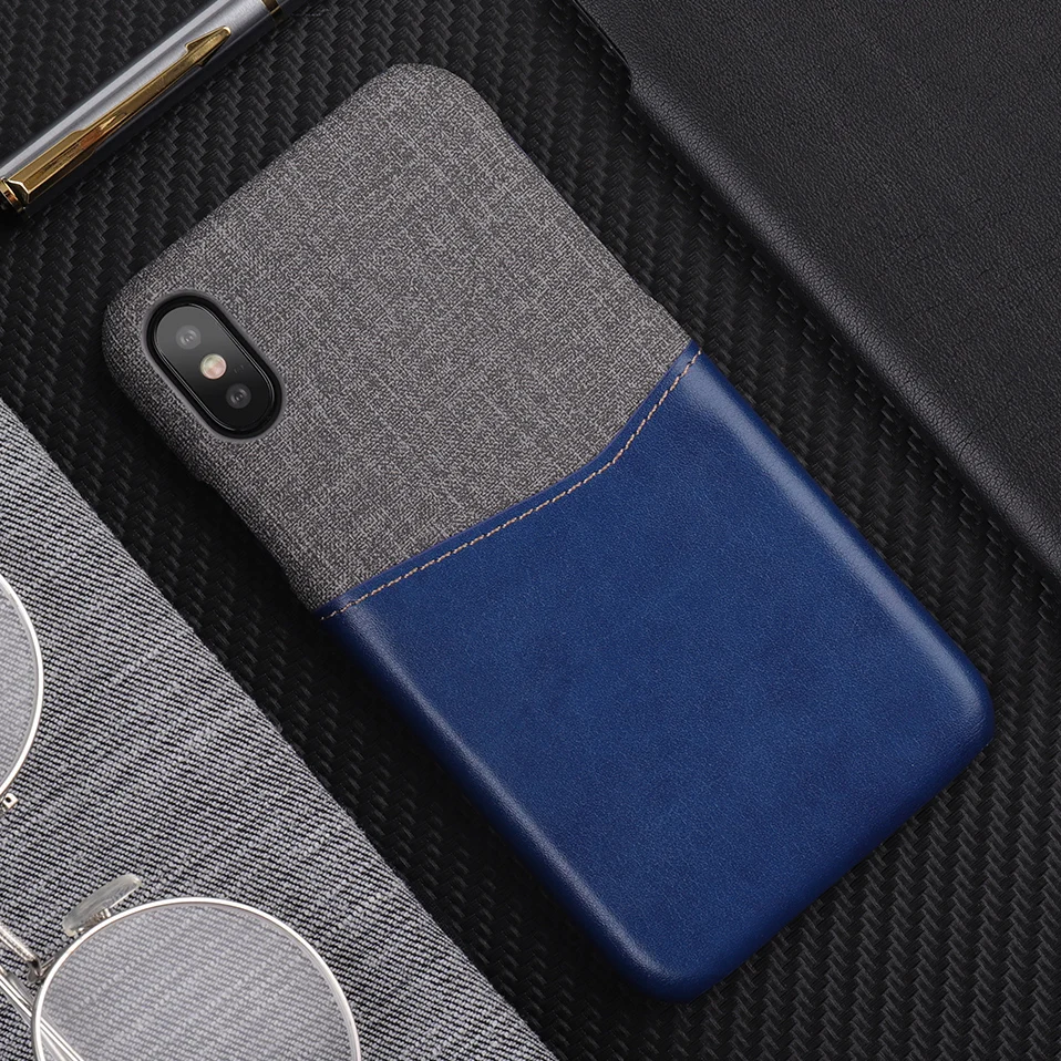 Кожаный телефон чехол для iPhone 6 S 7 8 плюс Coque карты карман задняя крышка X XR XS Max