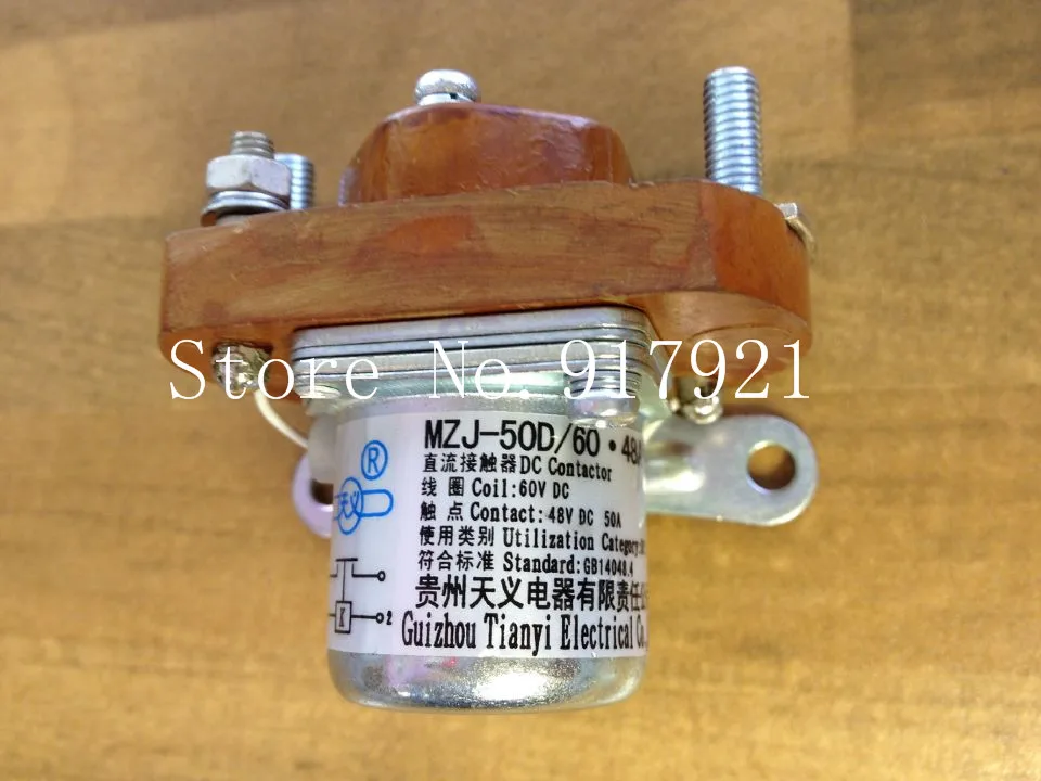

[ZOB] Guizhou Tianyi new MZJ-50D/60 DC contactor relay 50A DC60V --10pcs/lot