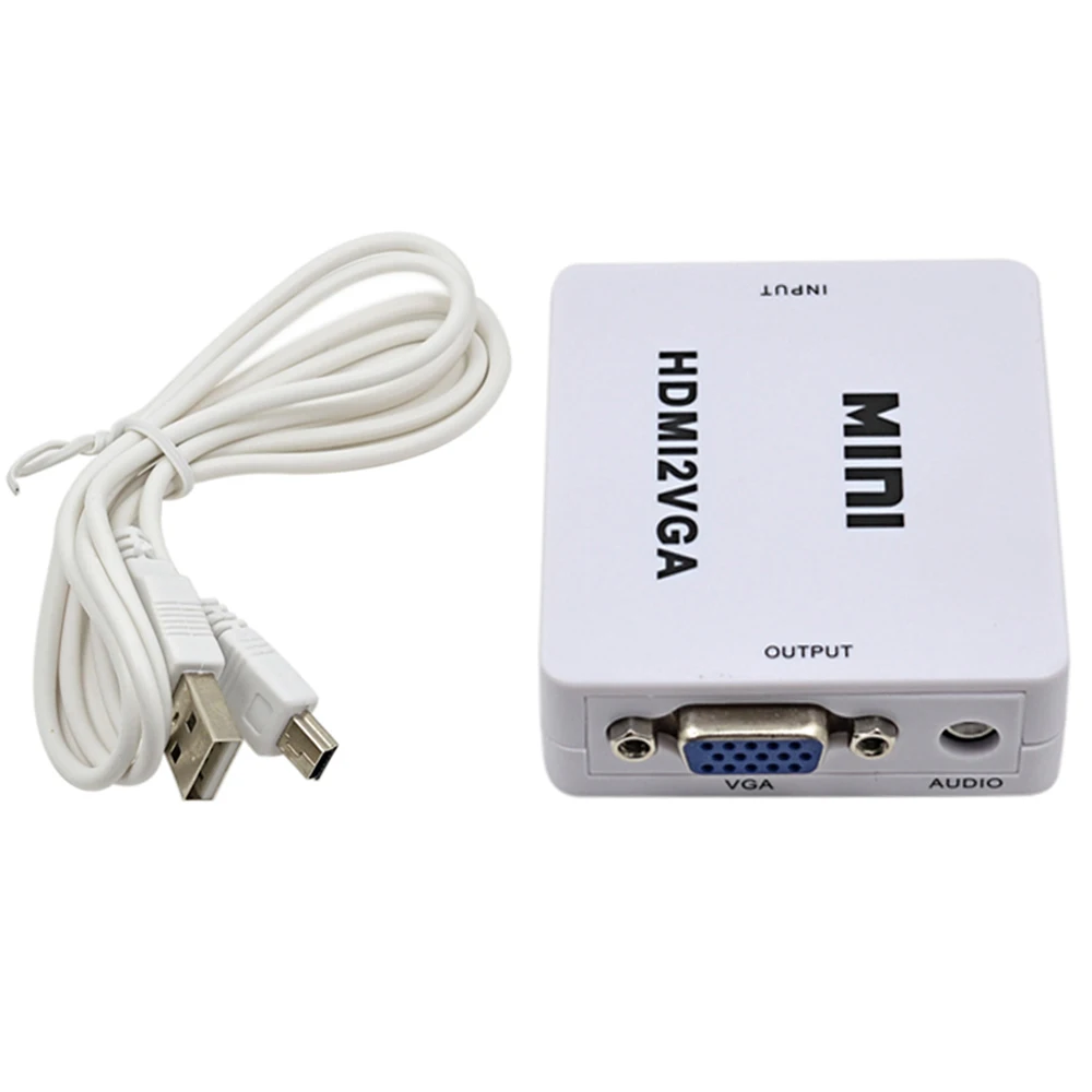 Преобразователь CHIPAL 1080P HDMI в VGA + аудио питание HDMI2VGA адаптер Коннектор для Xbox 360 PS3