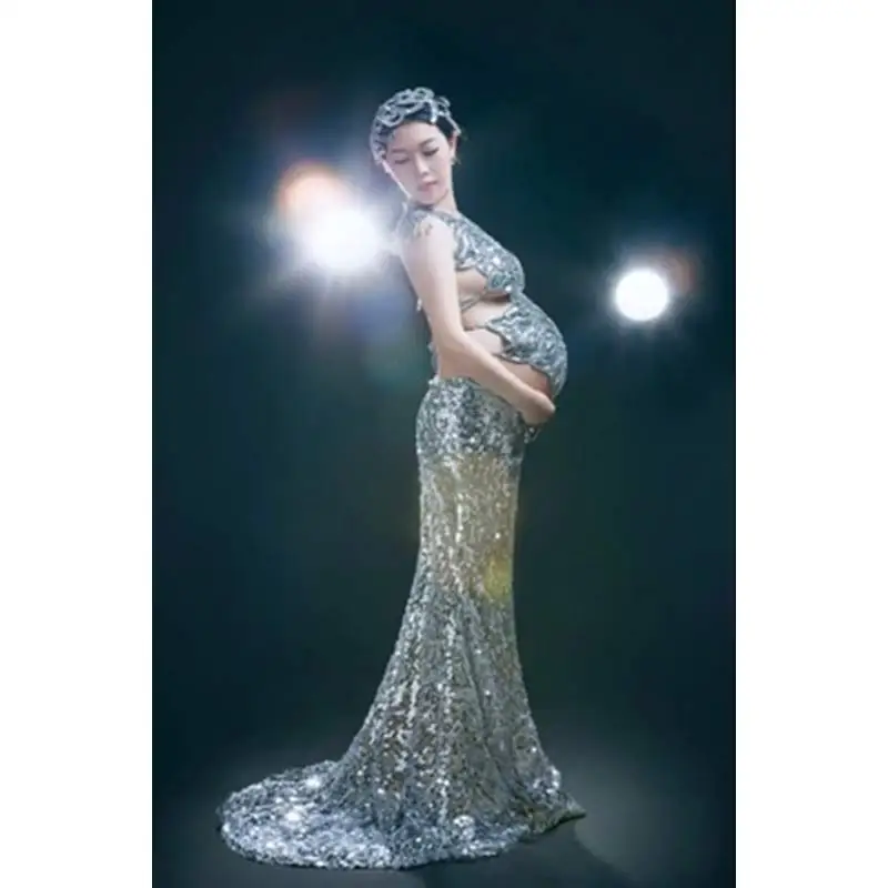 

Платье для беременных Одежда для фотосъемки реквизит Одежда для фотосъемки белое платье для беременных Вечерние платья для беременных