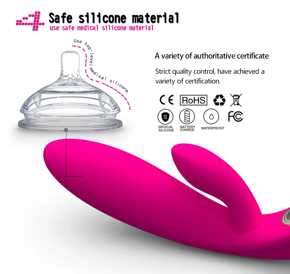 G Spot Dildo Rabbit Better Dual Dildos Vibrator Waterproof Female Vagina Clitoris Stimulate Sex Toy for Women Adult Toys | Красота и