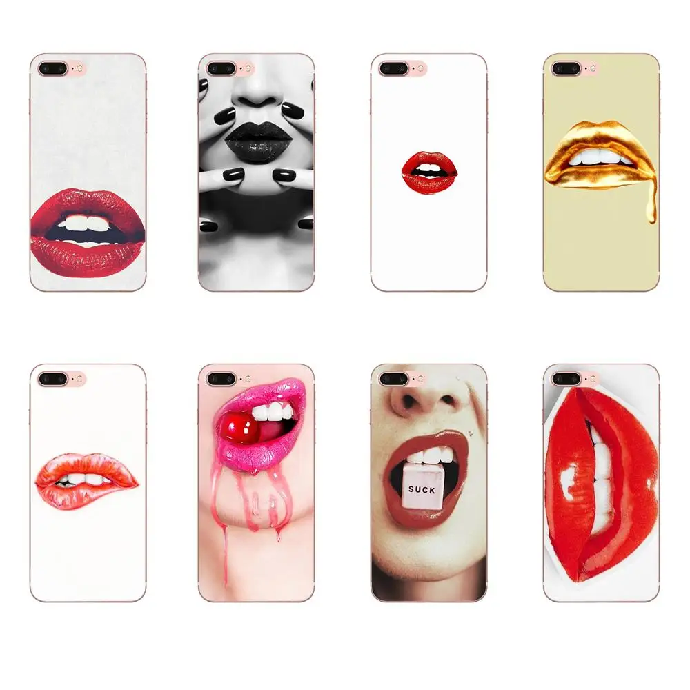 Сотовый телефон из ТПУ для Huawei P7 Honor 4C 5A 5C 5X 6 6C 6A 6X 7 7X 8 9 V8 V10 Y3II Y5II Y6II G8 Play Lite Sexy Girl Red
