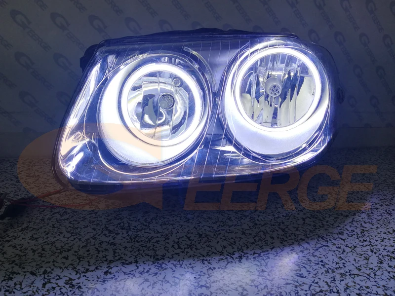 Для Volkswagen VW Jetta город MK4 2007 2008 2009 отлично Ультра яркое освещение COB led angel eyes kit halo кольца