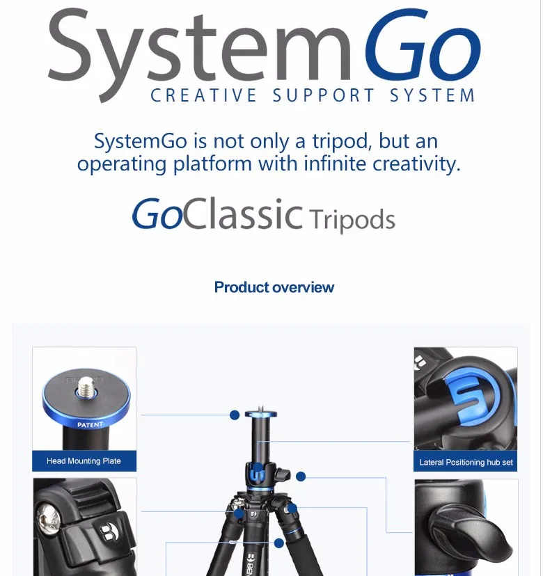 Профессиональный штатив-Трипод для камеры Benro System Go GA257T