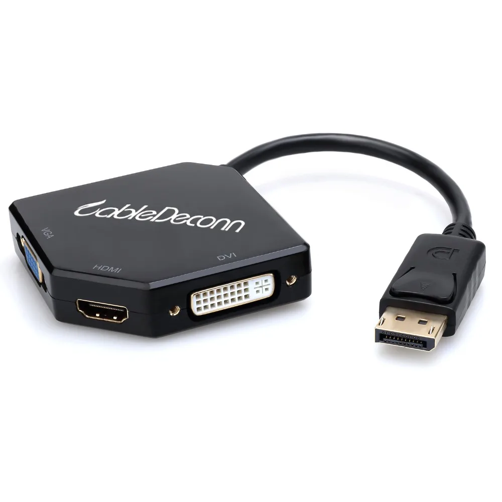 displayport hub display port to hdmi vga dvi adapter cable male to female multi port converter for pc monitor projector hdtv free global shipping