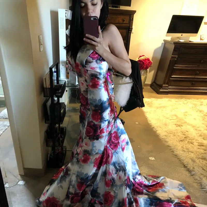 FADISTEE, Новое поступление, элегантные вечерние платья, Vestido de Festa, платье, роскошное, с рисунком, атласное, платье для выпускного вечера