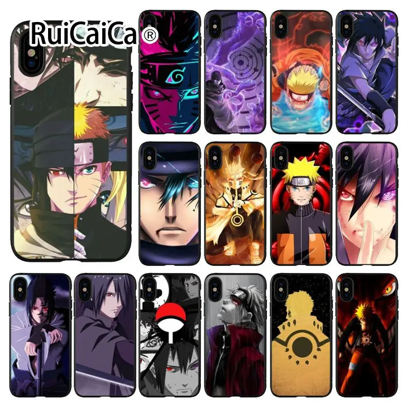 Ruicaica Naruto Sasuke и DIY Роскошный Высокий протектор на конце чехол для Apple iPhone 8 7 6 6S Plus X XS