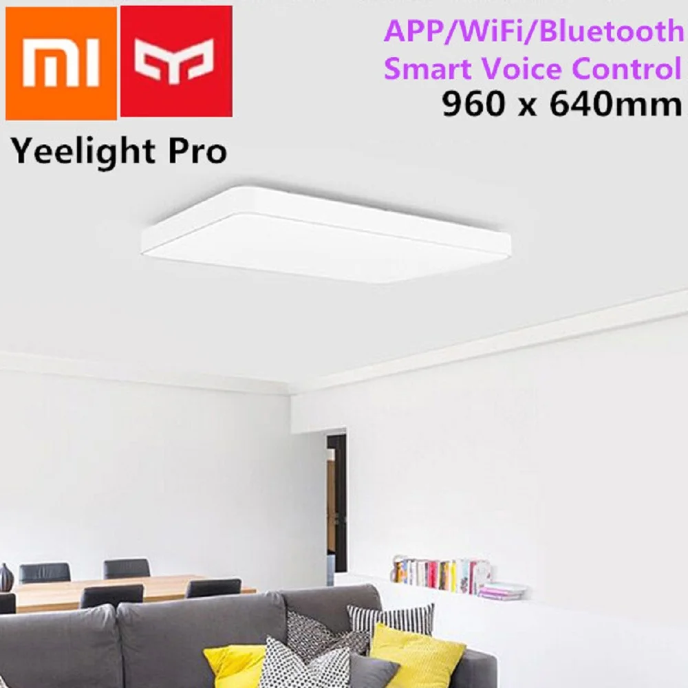 Xiaomi Yeelight Pro простой светодиодный потолочный светильник WiFi/App/Bluetooth умный пульт дистанционного управления для гостиной PK Xiaomi JIAOYUE 650 мм
