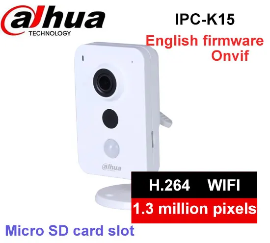 Dahua 1.3mp Wi-Fi PT Камера ipc-k15 Беспроводной сети easy4ip облако поддержка SD карт до 128 г