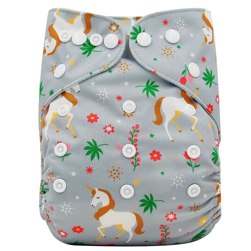 OB177 Ohbabyka многоразовые подгузники Сменные подгузники с животным узором для новорожденных Многоразовые детские подгузники, можно стирать детские карманные подгузники - Цвет: OB177